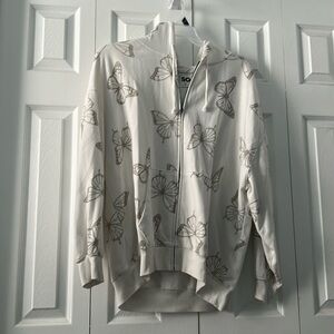 Butterfly Zip Up Hoodie Jacket